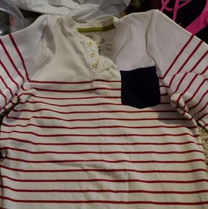 Mini Boden boys 9-10 stripped shirt